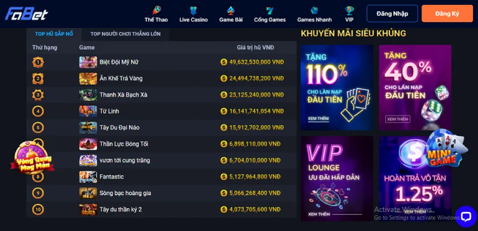 Chương trình VIP de bet